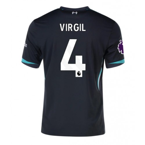 Pánský Fotbalový dres Liverpool Virgil van Dijk #4 2024-25 Venkovní Krátký Rukáv